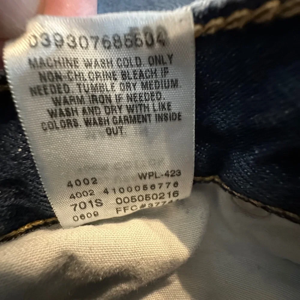 Vintage Unique Minimalist Levi's 505 Regular Fit Jeans Men's 32x28‎ Blank Pocket